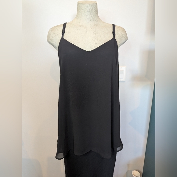 Torrid Sophie Chiffon Swing Cami Size 1x Black NWOT - Picture 1 of 8